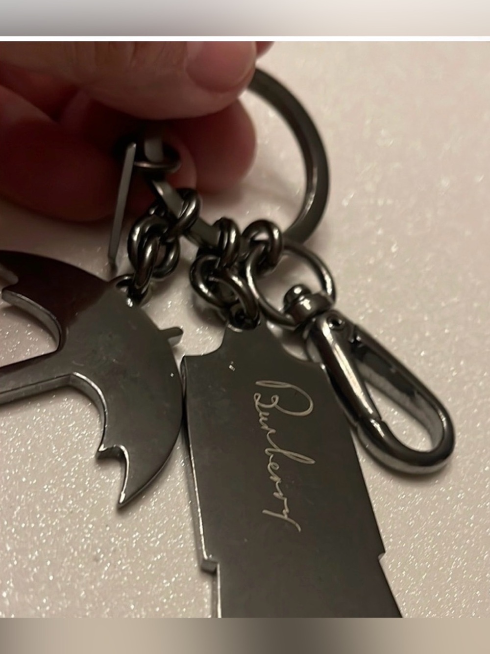 Burberry Black and Beige Trench Coat & Umbrella Keychain Charm - Picture 3 of 4